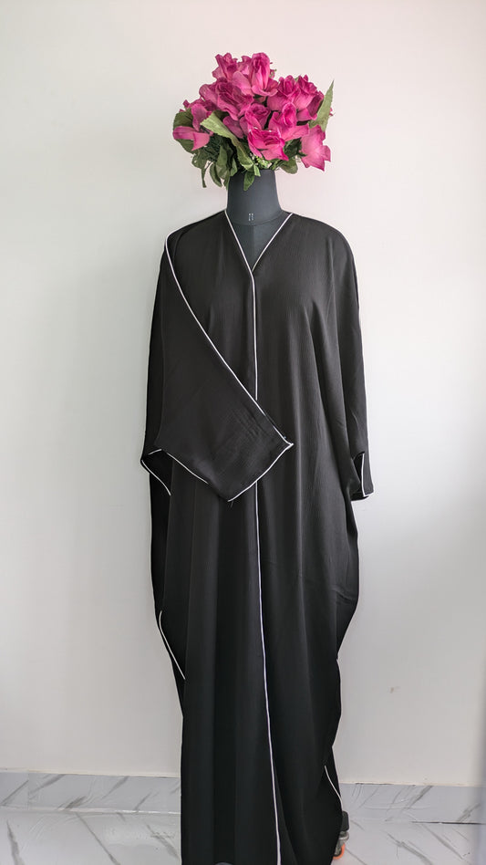 Ziah Black Kaftan Abaya