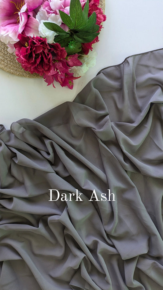 Shades of Grey Georgette Hijab