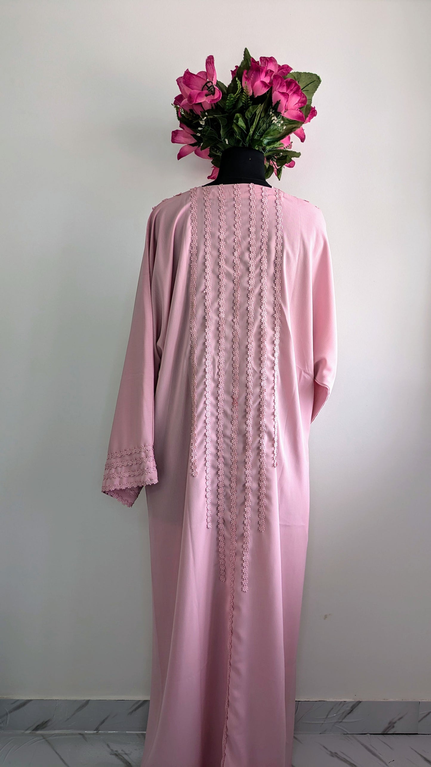 Asma Powder Pink Abaya