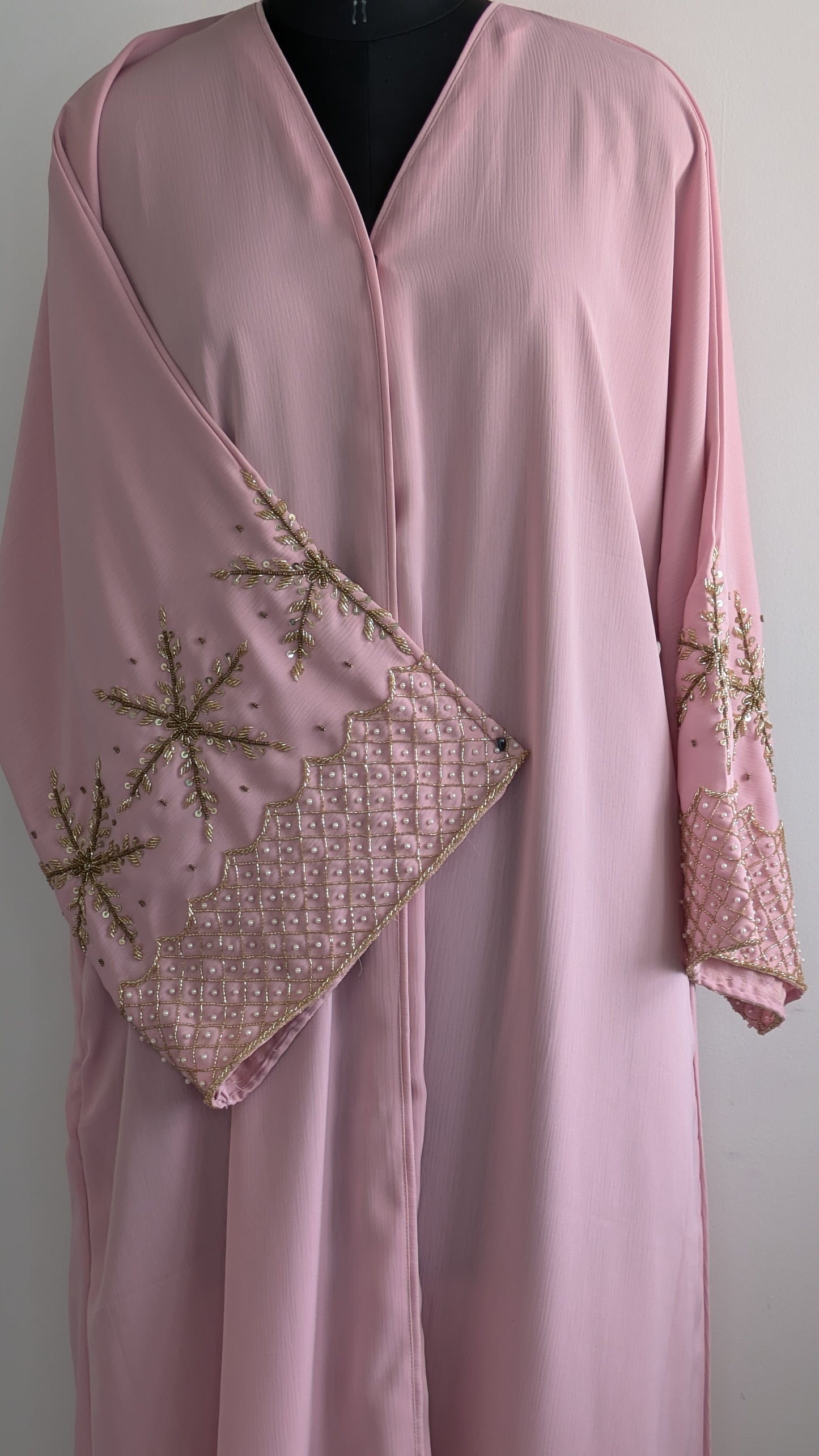 Aisha Powder Pink Abaya