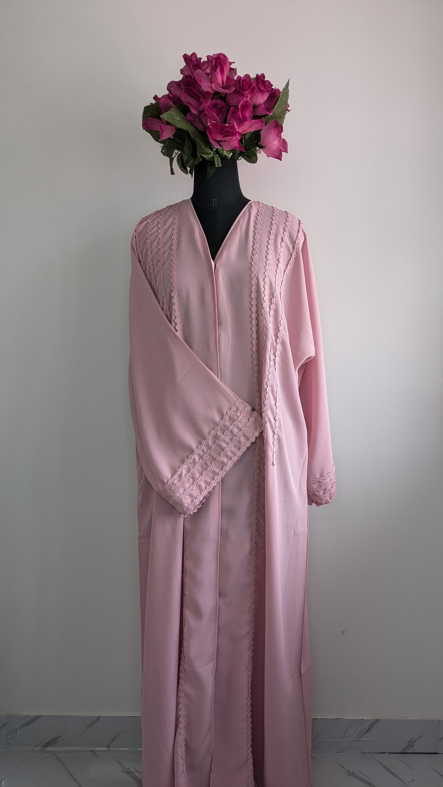 Asma Powder Pink Abaya